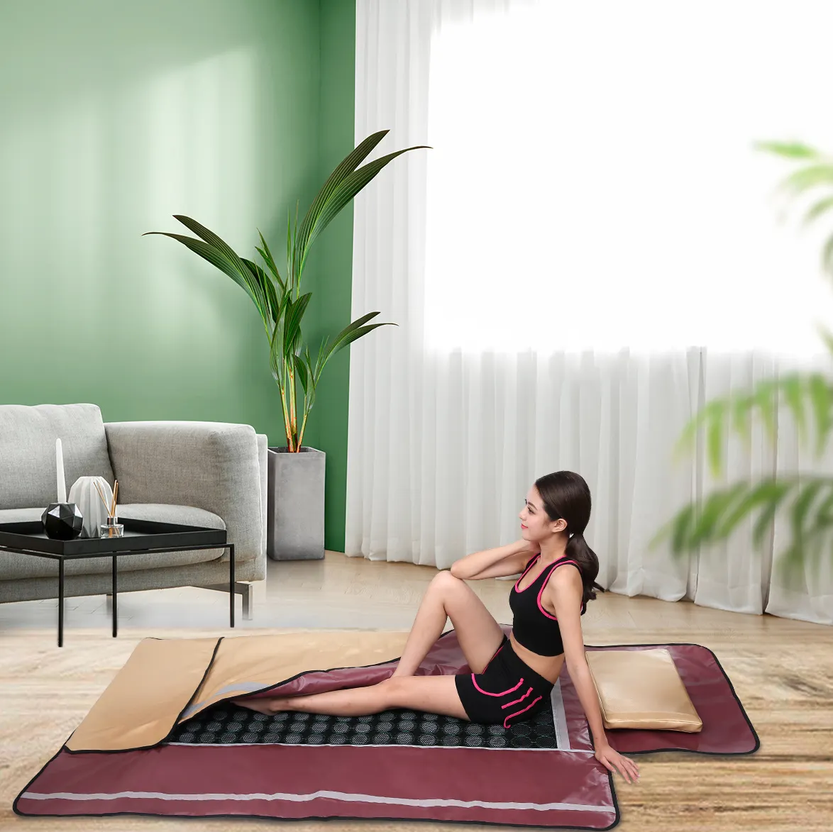 3 Zone Infrared Sauna Blanket with Bian Stones