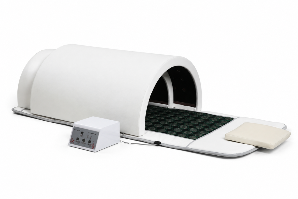 3 zone germanium stone sauna dome with jade stone heating mat