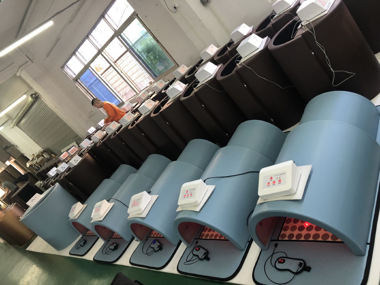 FITKANG infrared sauna dome production line and factory quality inspection