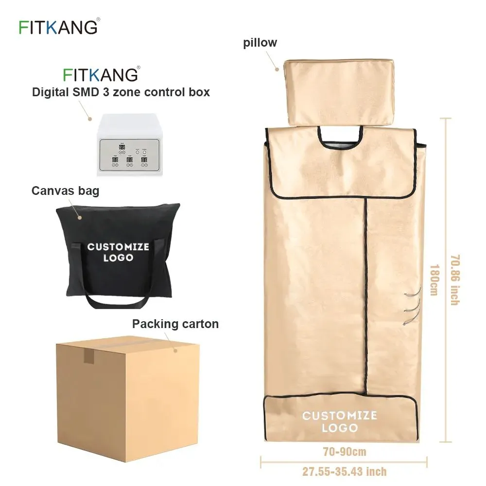 3 Zone Infrared Sauna Blanket with Bian Stones image 4