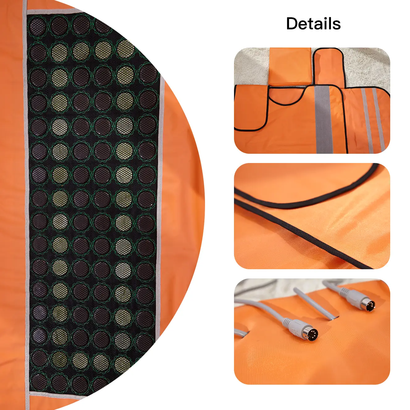 Nylon 3 zone sauna blanket with jade & tourmaline image 5