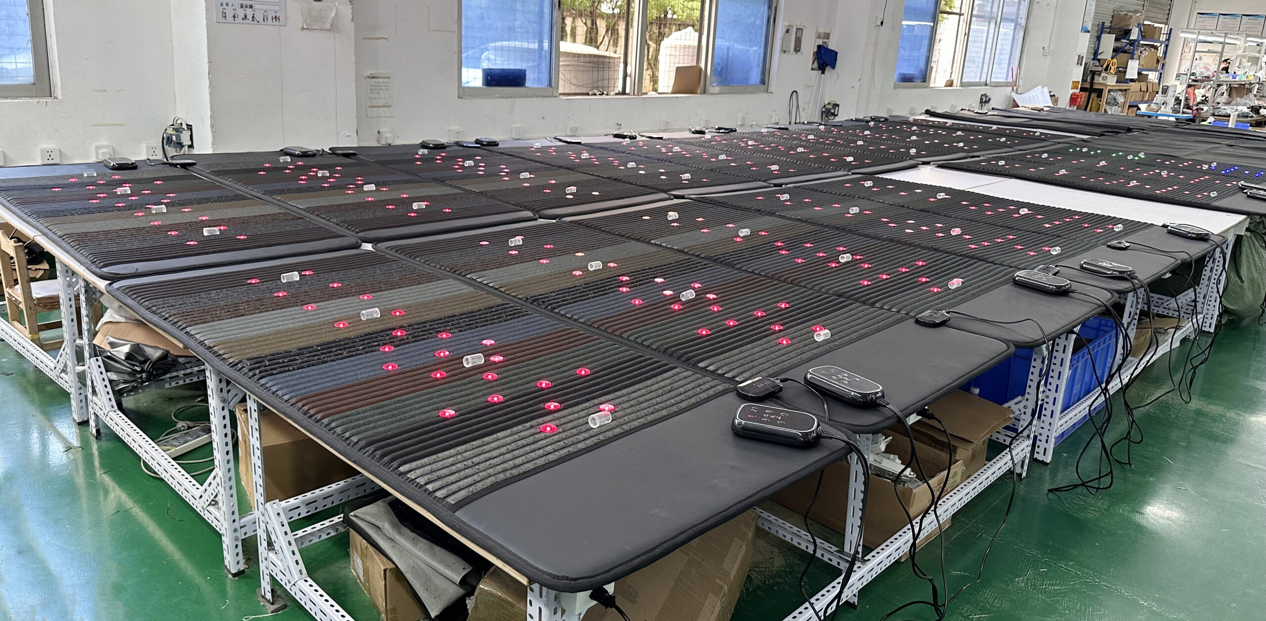 FITKANG infrared PEMF mat factory production and quality inspection
