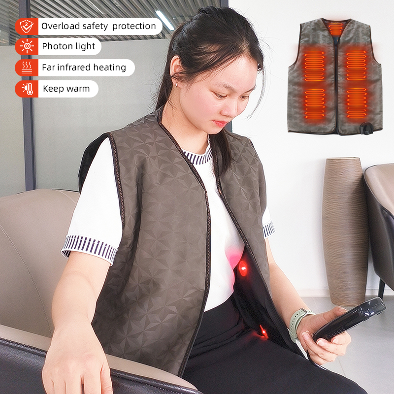 Far Infrared Heating Vest with 660 nm Red Light image 3