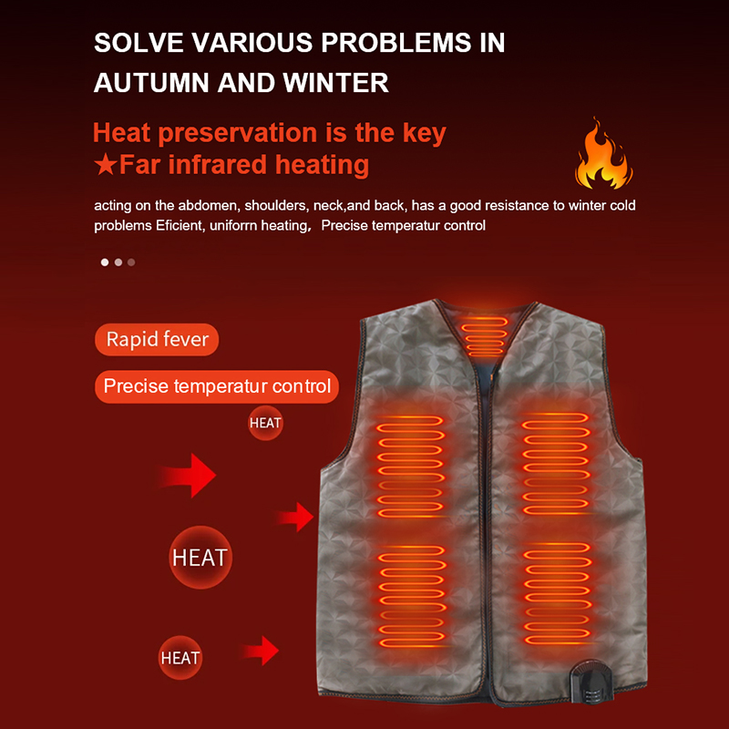 Far Infrared Heating Vest with 660 nm Red Light image 2