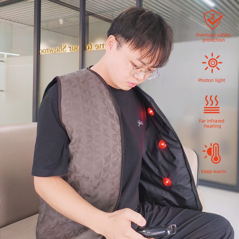 Far Infrared Heating Vest with 660 nm Red Light
